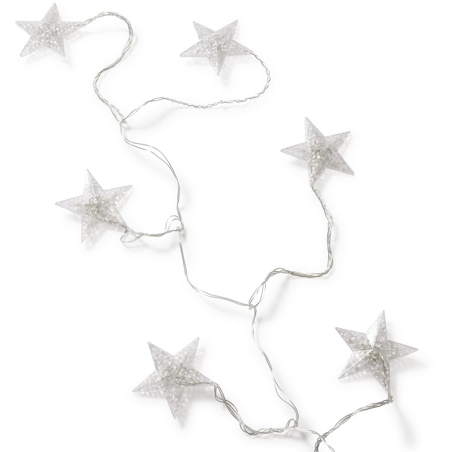 Mirabella Christmas Solar Powered Led Hanging Star Lights Multicolou