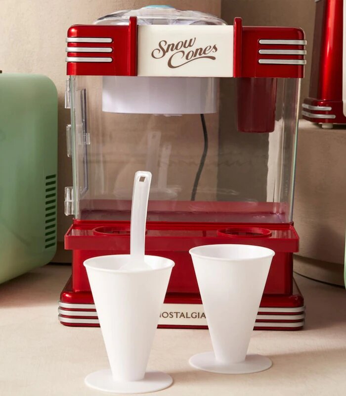 Nostalgia Retro Snow Cone Maker And Shaved Ice Storage Rsm602 Theitmart