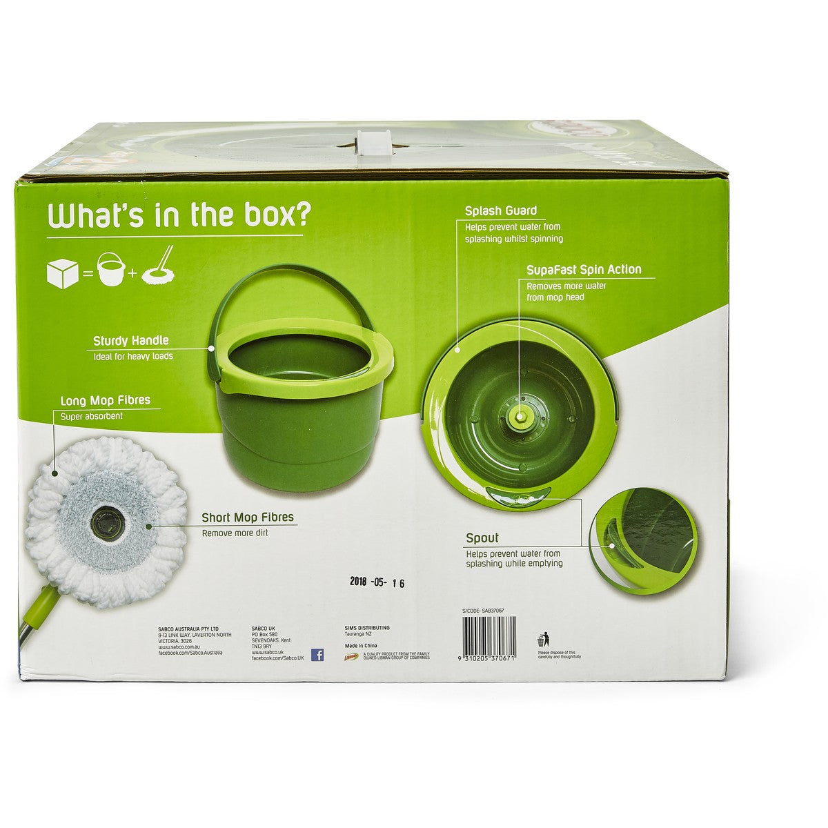 Sabco Compact Spin Mop Set TheITmart