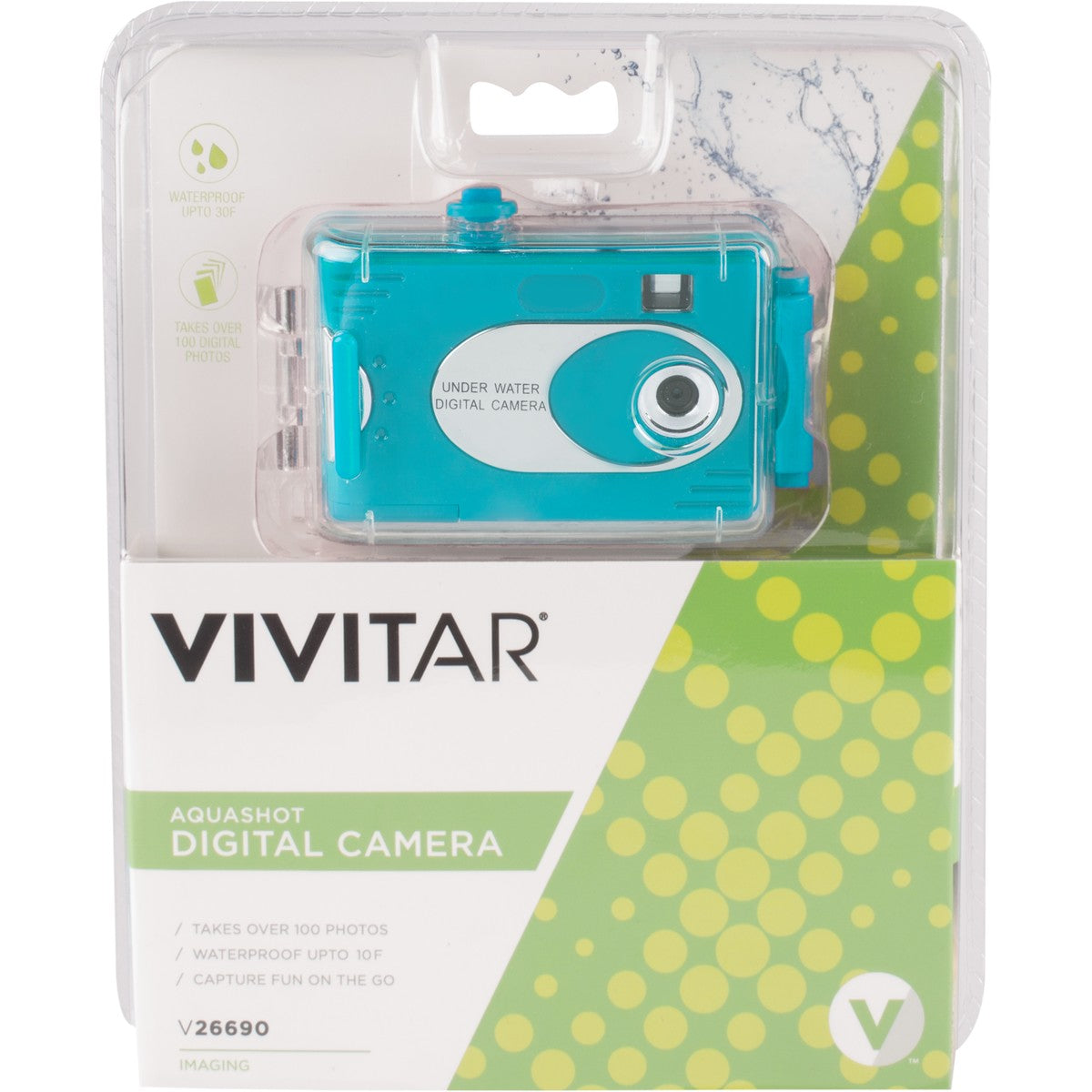 Vivitar Waterproof Digital Camera in Silver / Aqua Colours TheITmart