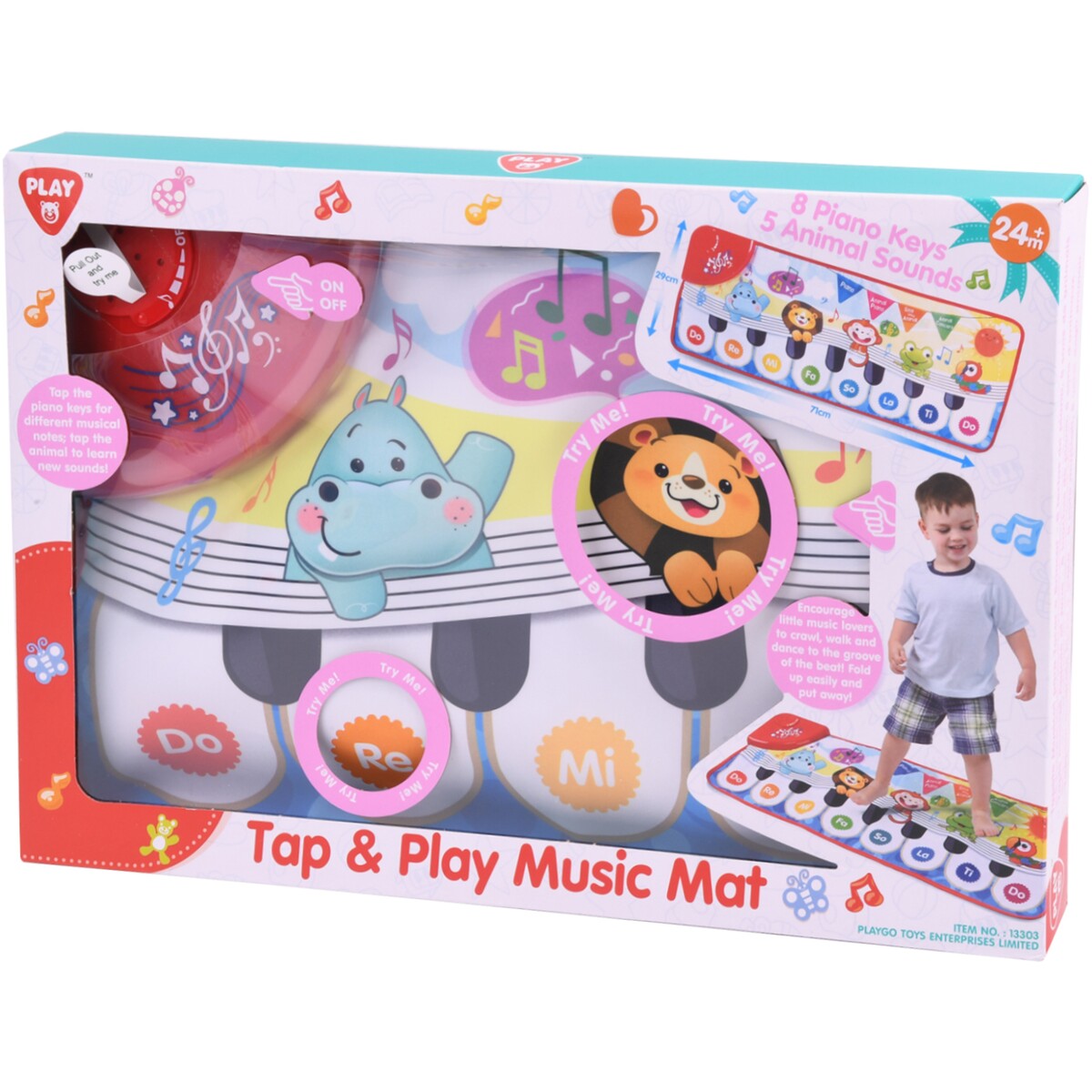 Playgo - Tapis musical Tap & Play, Fr