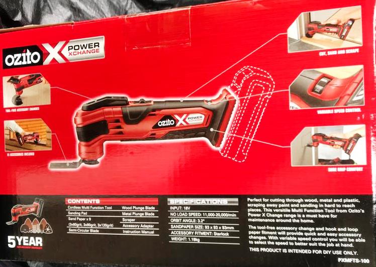 Ozito cordless deals multi tool