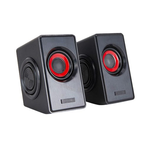 Anko 3W x 2 Tall Desktop PC Speakers Black TheITmart