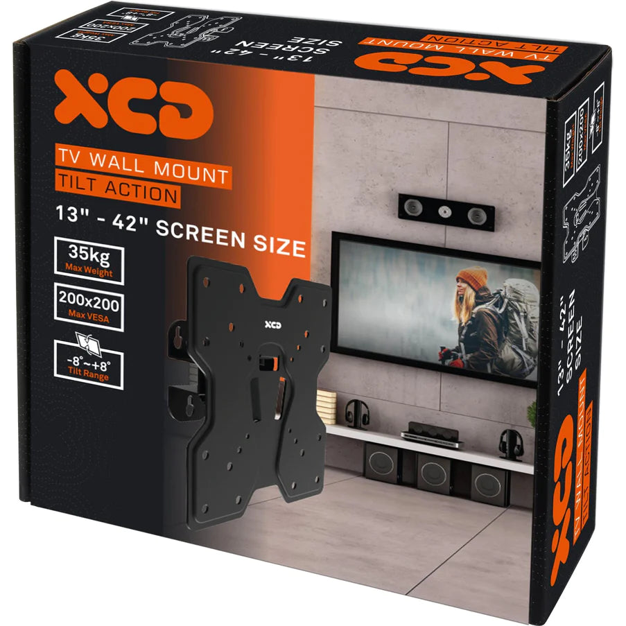 XCD Tilt TV Wall Mount (13-42") - XCDTASLM/4 Light Modes – TheITmart