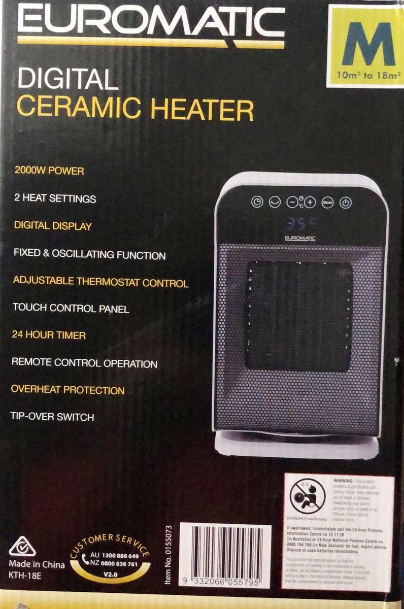 Euromatic Digital Ceramic Heater – TheITmart