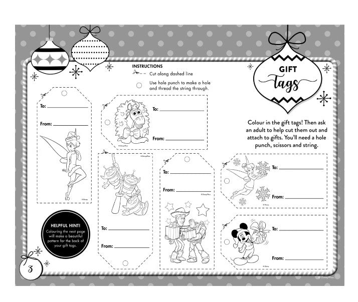 Disney Christmas Activity Pad/ 24 Pages TheITmart