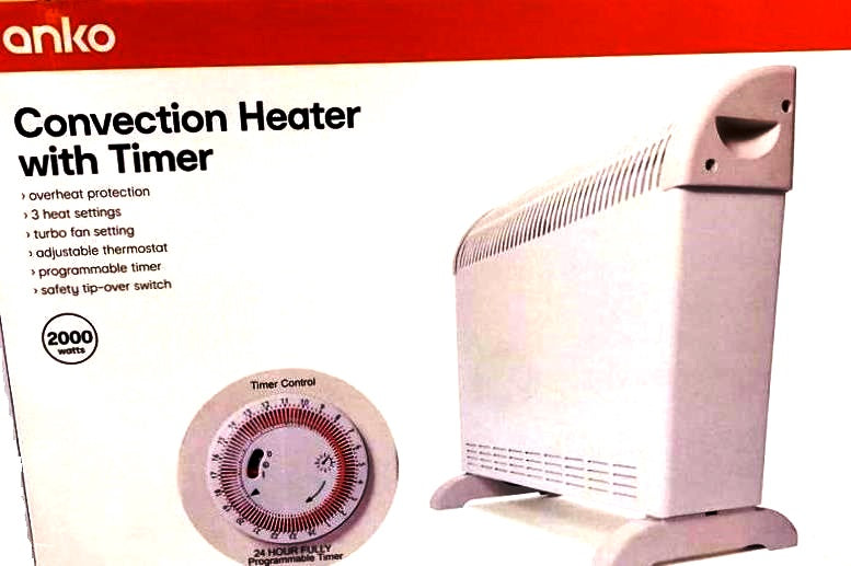 Anko 2000W White Convection Heater with Timer/ 3 Heat Settings/ Overhe –  TheITmart