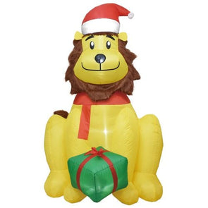 Click 1.8m Sitting Lion Light-Up Inflatable