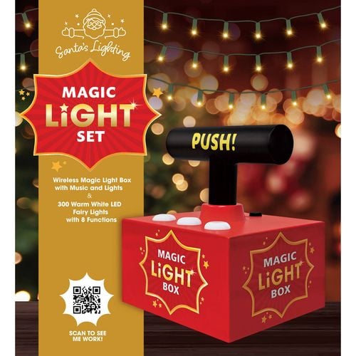 Santas Wireless Magic Light Box With Music And Lights Set