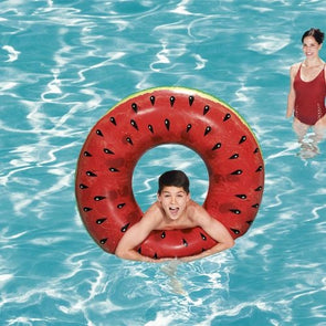 H2OGO! 119cm Watermelon Inflatable Summer Fruit Floating Ring