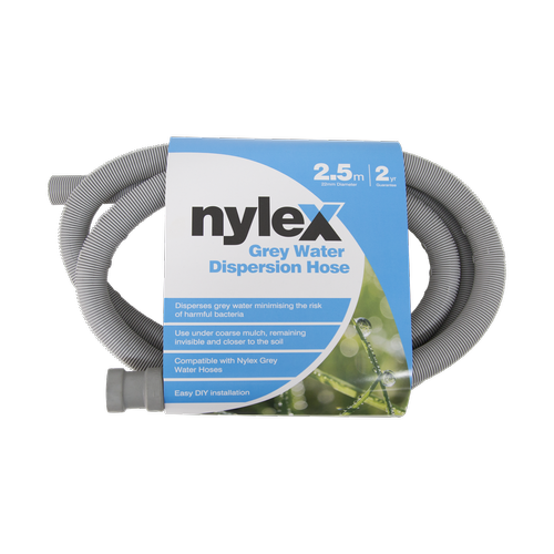 Nylex 22mm x 2.5m Grey Water Dispersion Hose