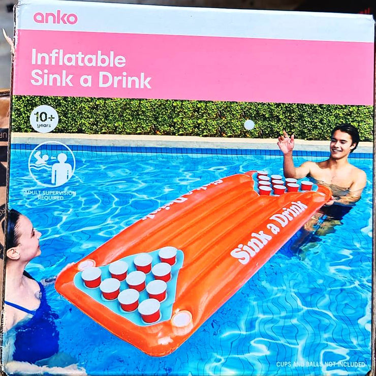 Inflatable Sink a Drink Game Pool Inflatable/Best for Ages 10+ years