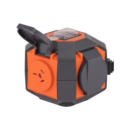 DETA 4 Outlet Outdoor Work-Tuff Power Cube