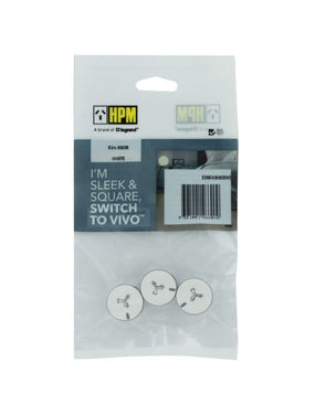 HPM VIVO Fan Controller Knob - White / 3 Pack Knob/ Easy Installation