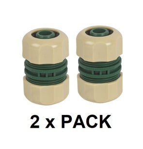 Garden Basics 18mm Hose Joiner Repairer - 2 Pack