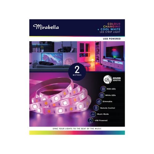 Mirabella 2m LED Strip Light / I004615 / USB Powered