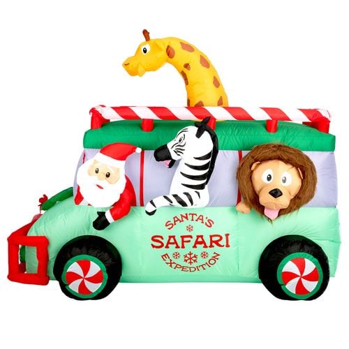 Arlec 1.7m Low Voltage LED Inflatable Santa's Safari