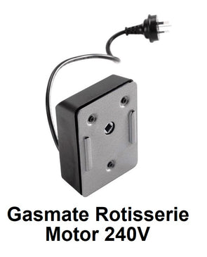 Gasmate 240V Rotisserie Motor/ Suitable for use on 4 & 6 Burner BBQs