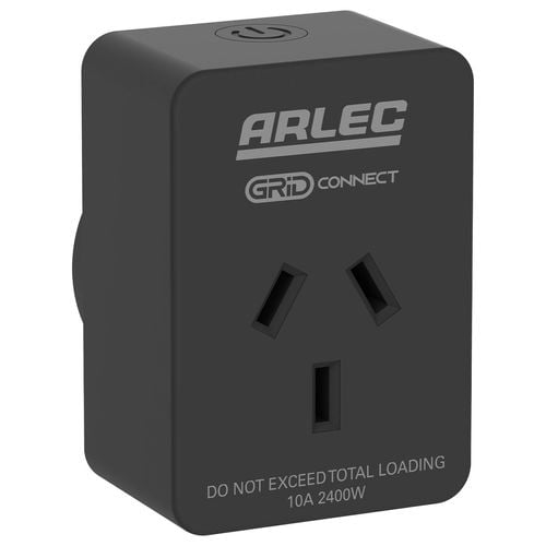 Arlec Grid Connect Smart Plug In Socket With Energy Meter - 2 Pack