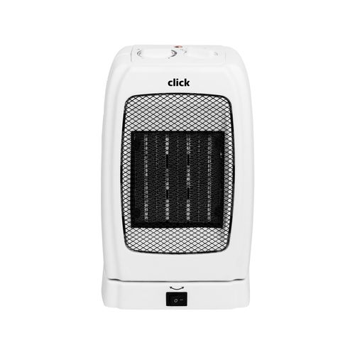 Click 1700W White Ceramic Fan Heater With Oscillation