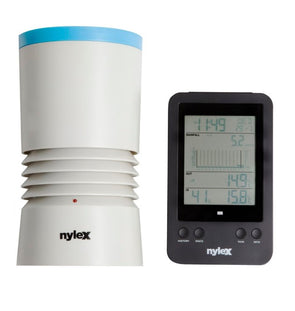 Nylex Digital Rain Gauge/Wireless Rain Collector Sensor/Weather & Temperature