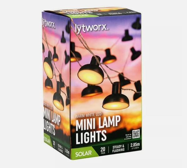 Lytworx Warm White LED Mini Lamp Lights - 20 Pack