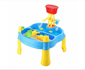 Sand Water Table Sandpit Play Ground Activity Centre Playset Kids Pretend Pool Toys Beach Park Outdoor Waterplay Station