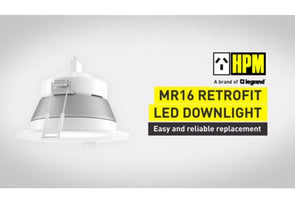 HPM MR16 90mm Fixed LED Downlight/35,000h Lifespan/Weather-Proof