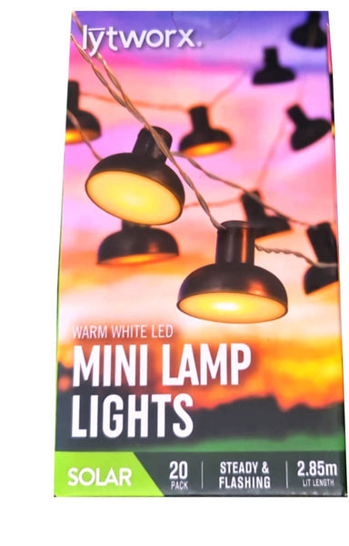 Lytworx Warm White LED Mini Lamp Lights - 20 Pack