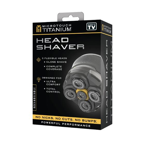 Microtouch Titanium Head Shaver / Five Blade Rechargeable Electric Shaver