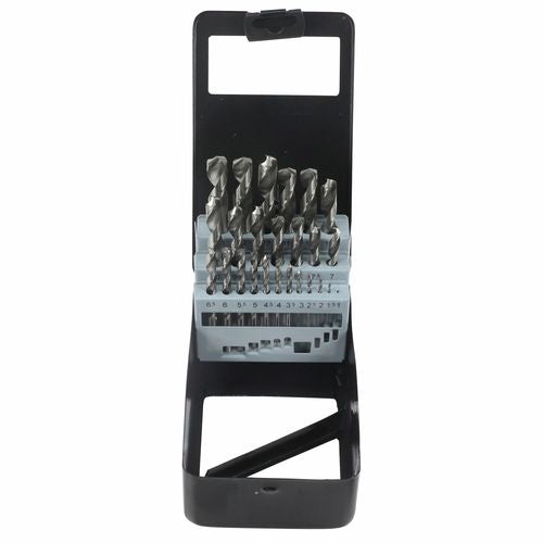 Craftright 25 Piece Metric Drill Bit Set / 118 degree - jobber point