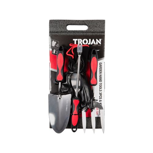 Trojan Kneeling Pad Gloves And Garden Hand Tools Set