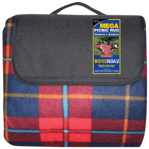 Sperling Mega Picnic Rug 3m x 3m - Assorted*/Keeps You Warm, Dry & Comfortable