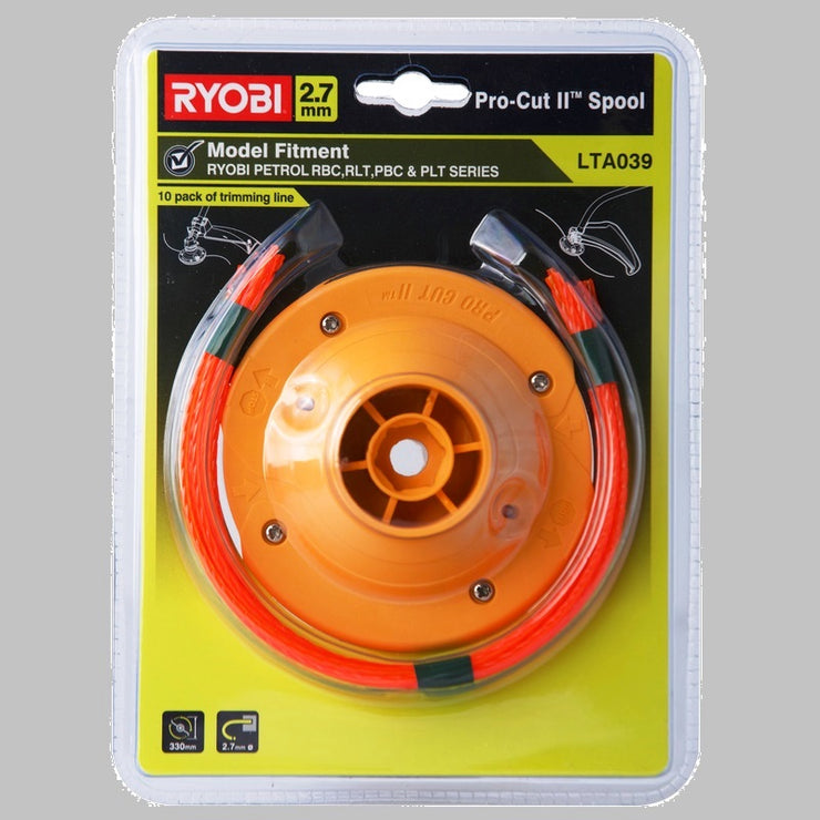 Ryobi 2.7mm Pro Cut II Trimmer Head LTA-039 - Yellow