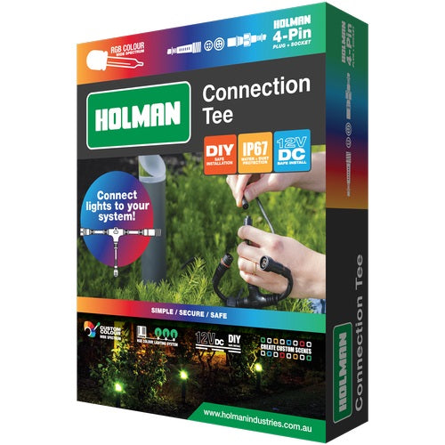 Holman RGB Colour Garden Light Connection Tee