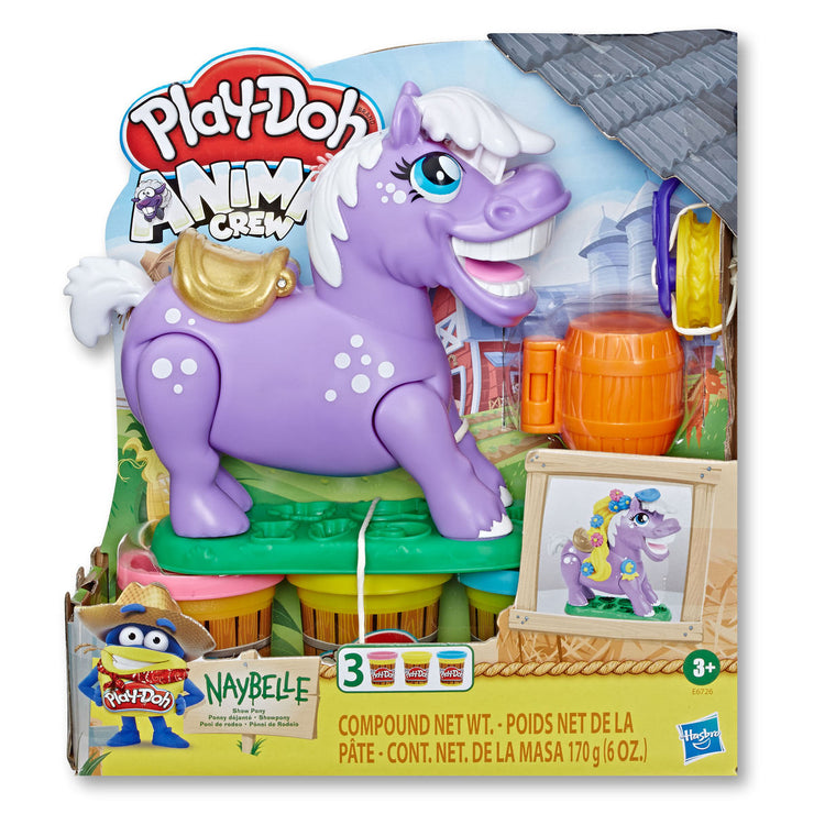 Play-Doh Animal Crew Naybelle Show Pony Farm Animal Playset