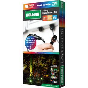 Holman RGB Colour Garden Light Expansion Tee / Easy DIY Installation