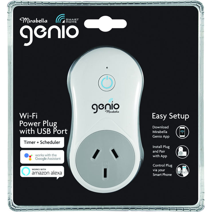 Mirabella Genio WiFi Power Plug with USB and Timer