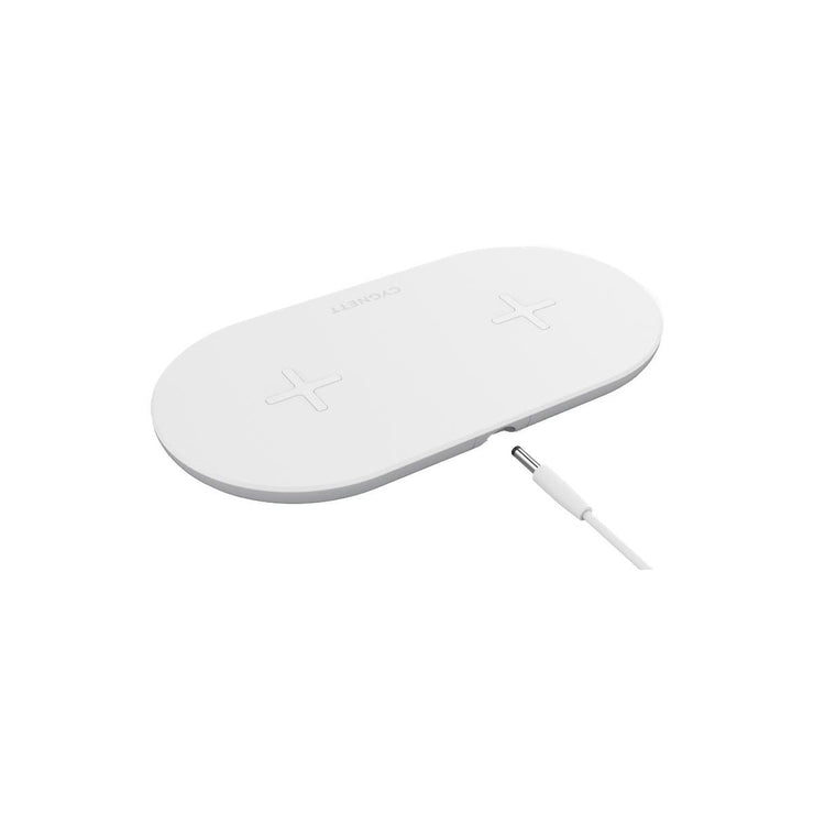 Cygnett TwoFold 20W Dual Wireless Desk Charger - White