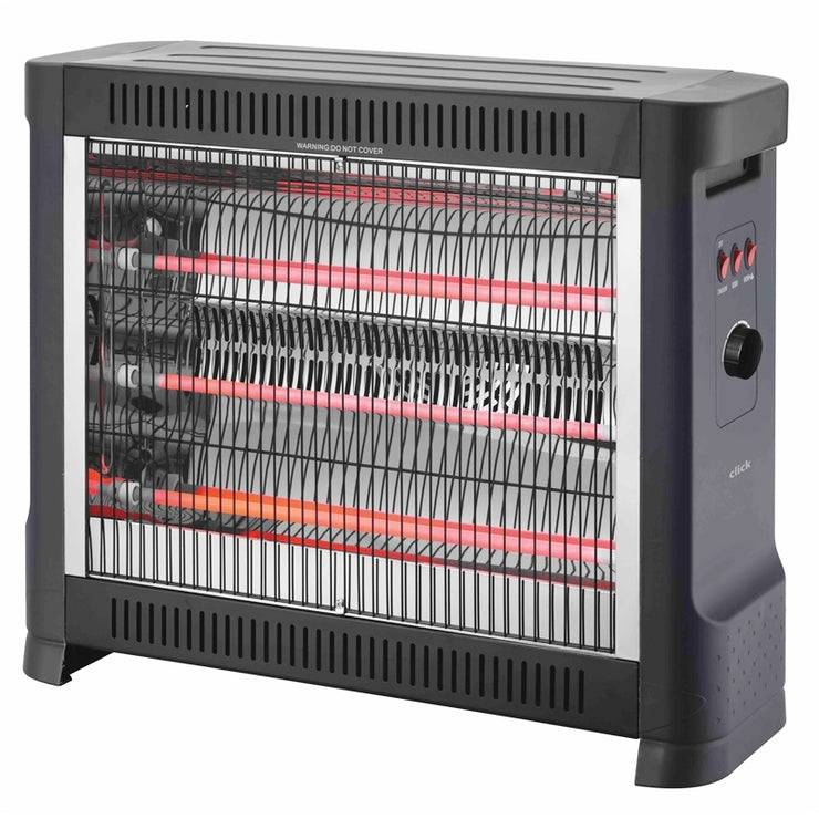 Click 2400W Radiant Heater / Adjustable Thermostat / Overheat Protection