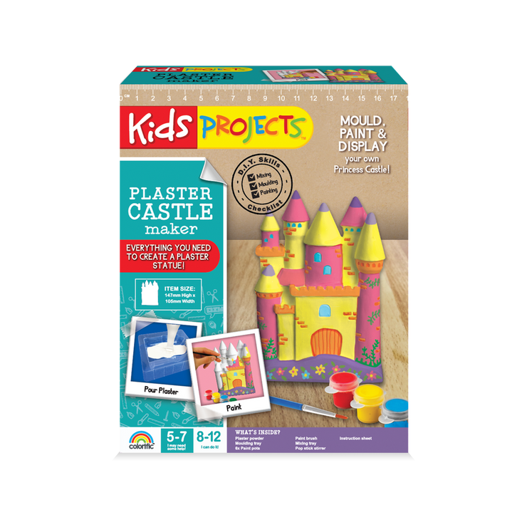 Kids Projects Plaster Castle Maker/ Suitable for Ages 5+ Years