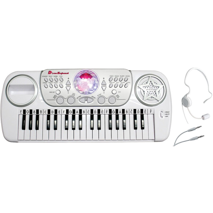 Disco Lollipop 37-Key Kids Electronic keyboard / 8 instruments & Disco Flashing light