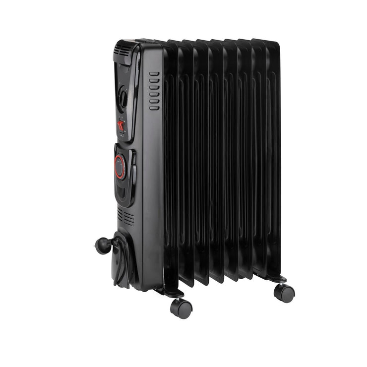 Arlec 2000W 9 Fin Oil Heater - Black