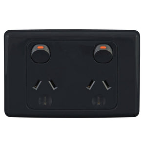 DETA Black Double Power Point - Black