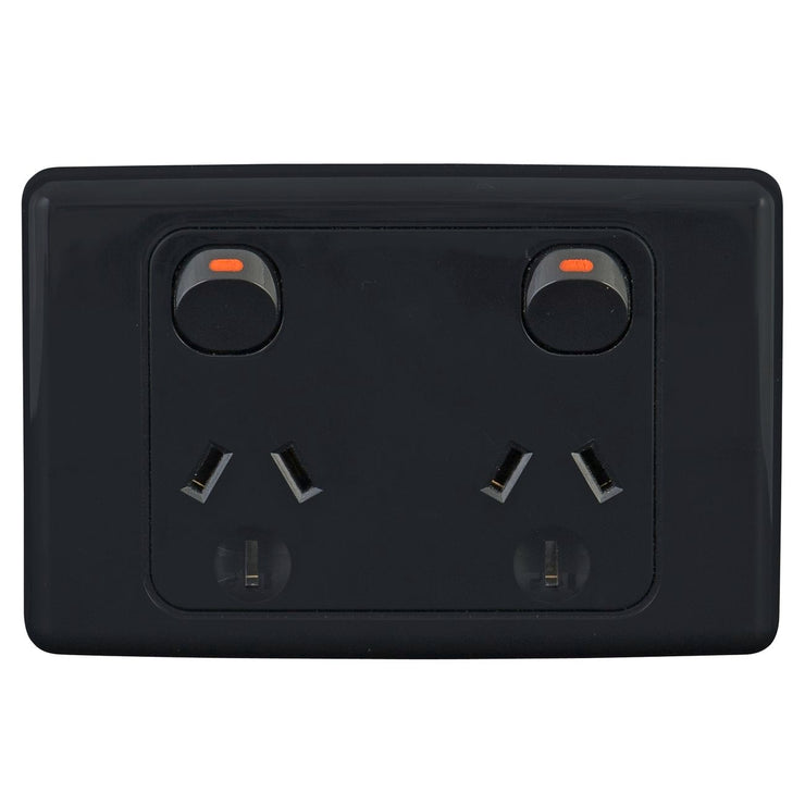 DETA Black Double Power Point - Black