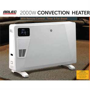 Arlec 2000W Convection Heater With Fan Boost And Remote Control