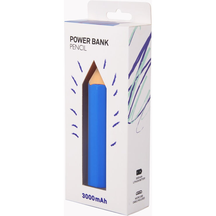 Crest Pencil Powerbank - Blue - Green - Purple - Red - Yellow