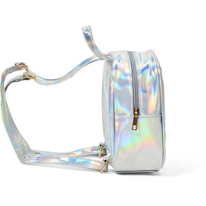 K-D Kids Holographic Unicorn Backpack - Silver