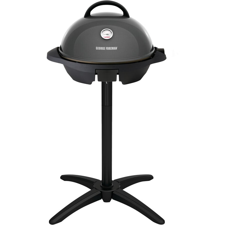 George Foreman Easy to Clean Indoor/Outdoor BBQ Grill/Ribbed grill design