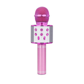 Laser Karaoke LED Microphone - Pink